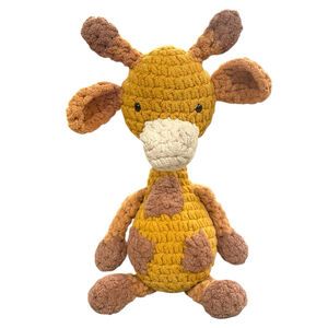 Handmade Crochet Giraffe Plush Lovey Stuffed Animal Baby Toy by Daya & Me 15"